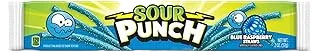 Sour Punch Straws, Sweet & Sour Flavored Soft, Chewy Candy, Tray, Blue Raspberry , 2 Ounce (Pack of 24)