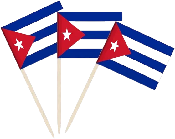 Cuban Toothpick Flags 100 Pack