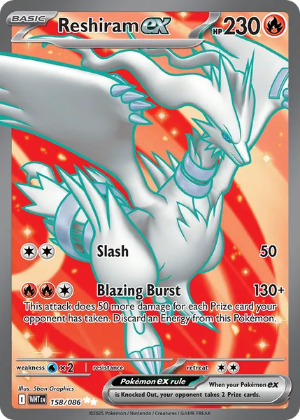 Reshiram ex 158/086 [Holo Ultra]