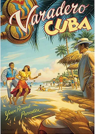 Varadero Cuba Vintage Poster 10"x14"