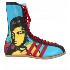 Muhammad Ali Signed Boxing Shoe - Adidas Andy Warhol Limited Edition (OA-8058446)