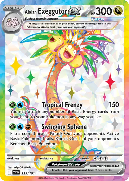 Alolan Exeggutor ex 225/191 [Holo Ultra]
