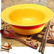OnePiece Luffy Straw Hat Ramen Bowl Set Anime