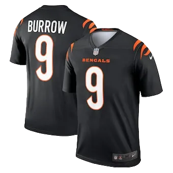 Men's Cincinnati Bengals Joe Burrow Nike Black Legend Jersey