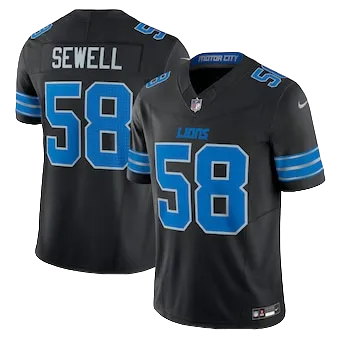 Men's Detroit Lions Penei Sewell Nike Black Vapor F.U.S.E. Alternate Limited Jersey