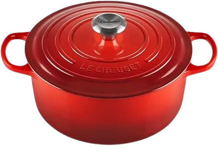 Le Creuset Enameled Cast Iron Signature Round Dutch Oven Red