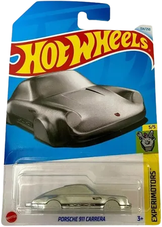 Hot Wheels Porsche 911 Carrera (Silver) Keychain