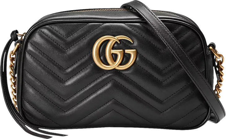 Gucci GG Marmont Small Matelassé Shoulder Bag 'Black'