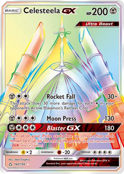 Celesteela-GX 162/156 [Holo Rainbow]