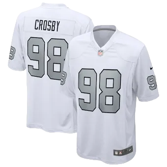 Men's Las Vegas Raiders Maxx Crosby Nike White Alternate Game Jersey