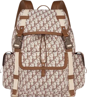 Dior x Cactus Jack Oblique Jacquard Hit The Road Backpack 'Coffee'