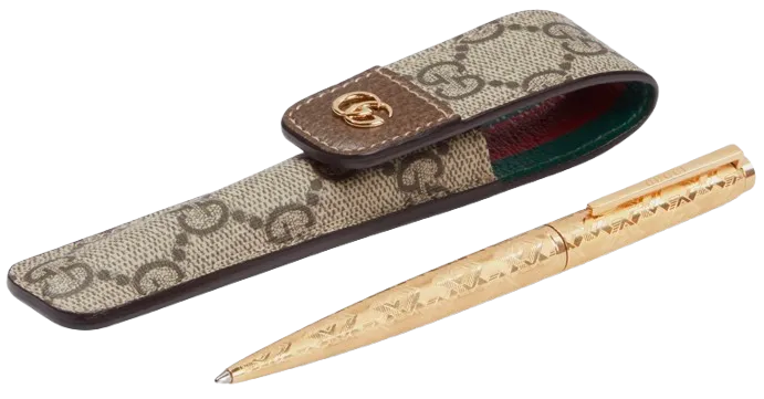 Pen with double g case