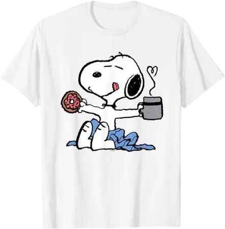 Donut Coffee Snoopy T-Shirt