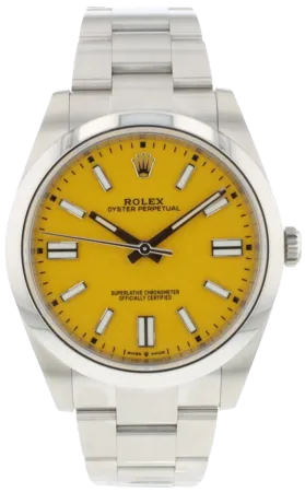 Oyster Perpetual 41mm 124300 Yellow Dial