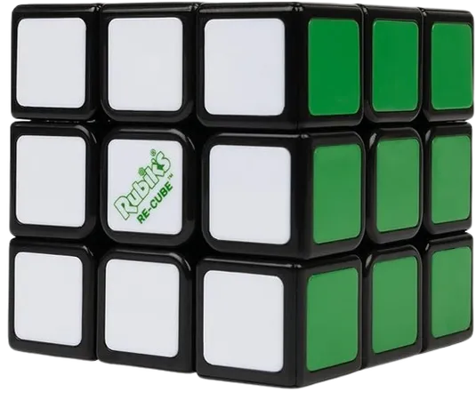Rubik's Re-Cube, The Original 3x3 Cube Made with 100% Recycled Plastic