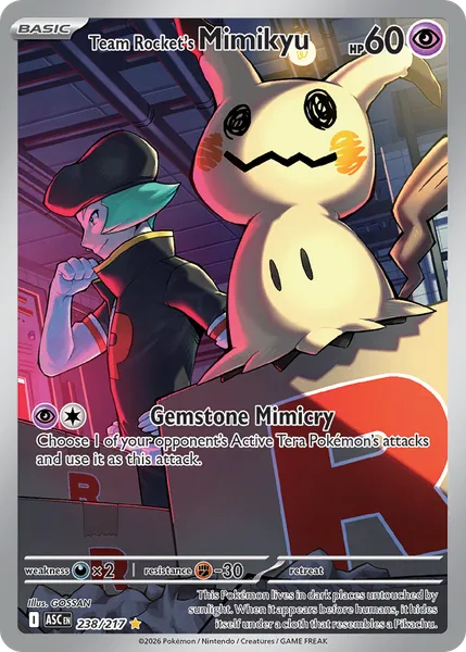Team Rocket's Mimikyu 238/217 [Holo IR]