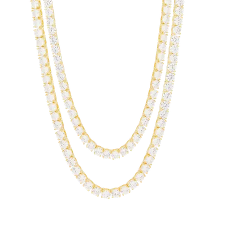 5mm Tennis Chain Choker Set