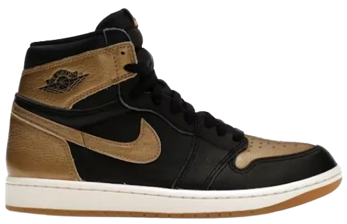 Jordan 1 Retro High OG Black Metallic Gold