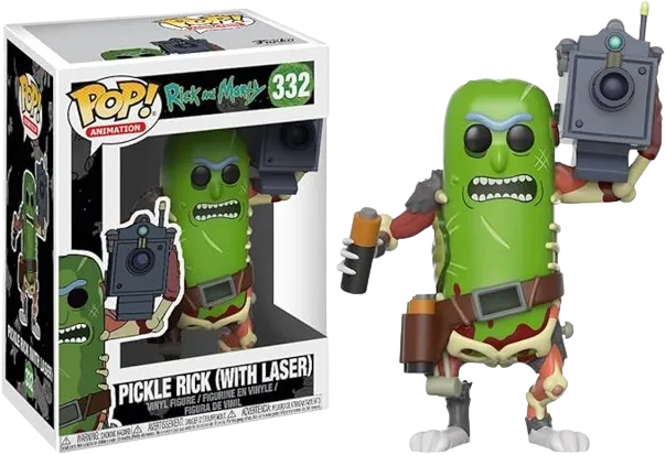 Funko Pop! Animation: Rick & Morty - Pickle Rick with Laser Collectible Figure