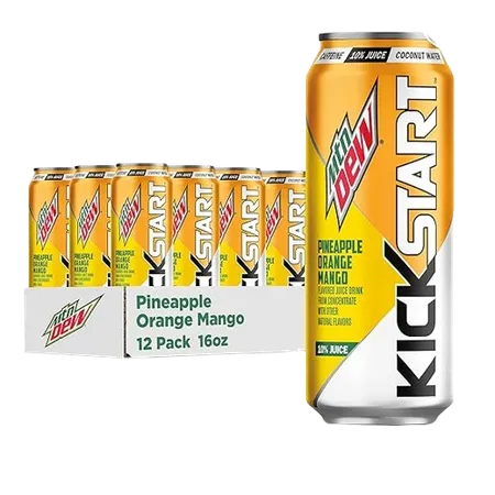 Mountain Dew Kickstart Pineapple Orange Mango Pack of 12