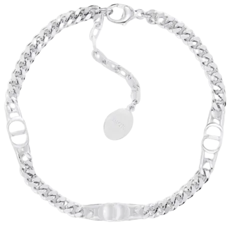 CD Icon Thin Chain Link Bracelet