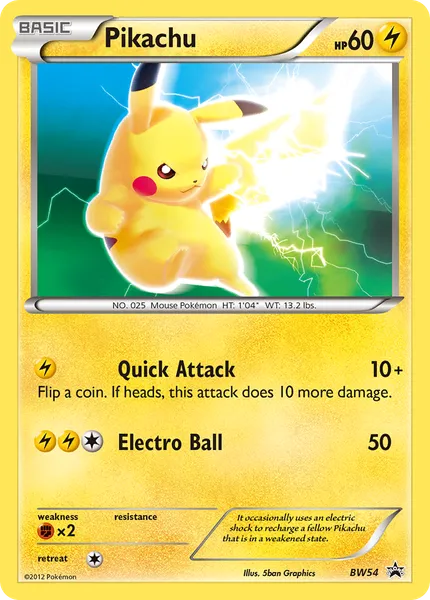 Pikachu BW54