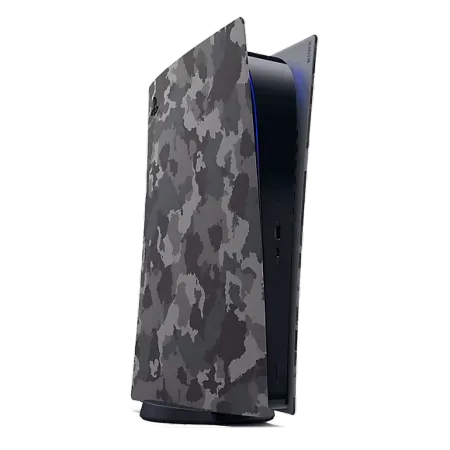 Playstation 5 Digital Edition Cover - Gray Camouflage