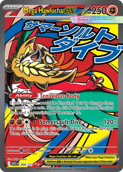 Mega Hawlucha ex 268/217 [Holo]