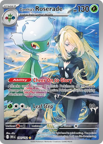 Cynthia's Roserade 184/182 [Holo IR]
