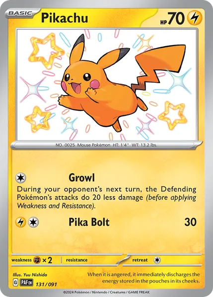 Pikachu 131/091 [Holo Shiny]