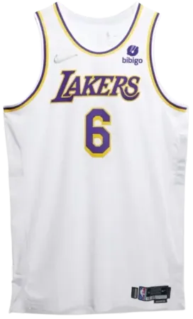 LeBron James Los Angeles Lakers 2021 Christmas Day Game Worn Jersey