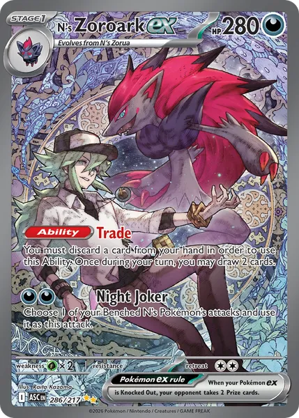 N's Zoroark ex 286/217 [Holo SIR]