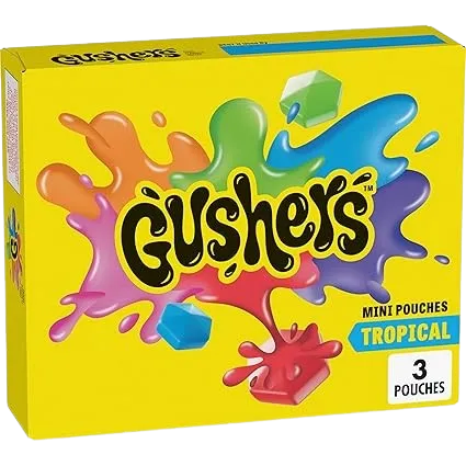 Gushers Tropical Fruit Flavored Snacks 3 Ct