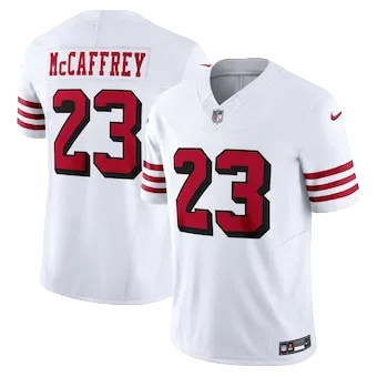 Men's San Francisco 49ers Christian McCaffrey Nike White Vapor F.U.S.E. Limited Jersey