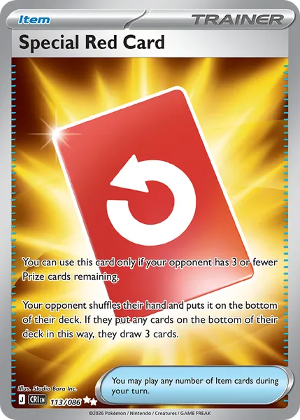Special Red Card 113/086 [Holo Ultra]