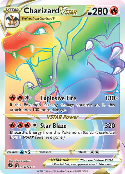Charizard VSTAR 174/172 [Holo Rainbow]