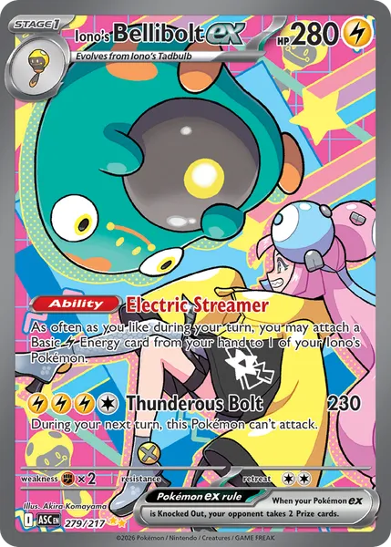 Iono's Bellibolt ex 279/217 [Holo SIR]