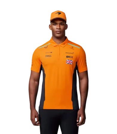 Mens Official Teamwear Polo Shirt Lando Norris Formula 1