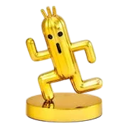 Final Fantasy Gold Cactuar Bright Arts Gallery Figure