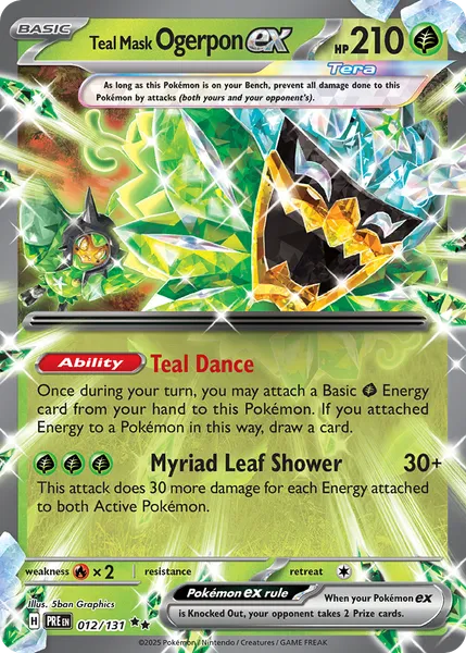 Teal Mask Ogerpon ex 012/131 [Holo]