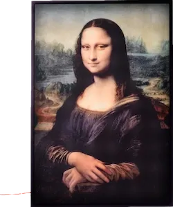 Markerad "Mona Lisa" Backlit Artwork