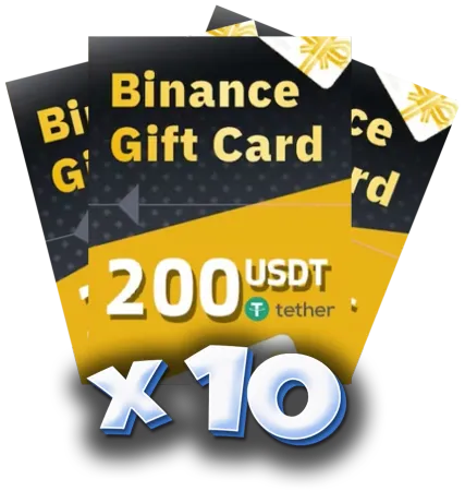 10x Binance Gift Card $200