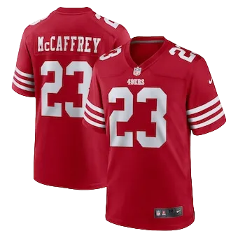 Men's San Francisco 49ers Christian McCaffrey Nike Scarlet Game Player Jersey