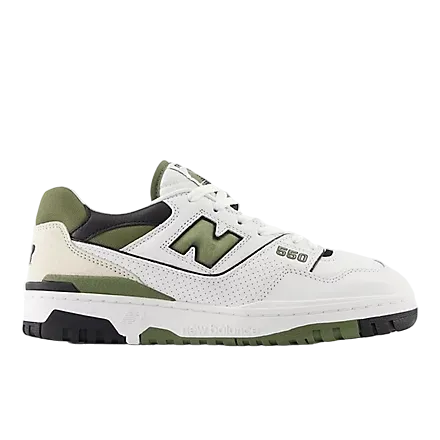 550 White with dark olivine and blac