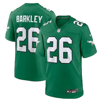 Men's Philadelphia Eagles Saquon Barkley Nike Kelly Green Alternate Game Jersey