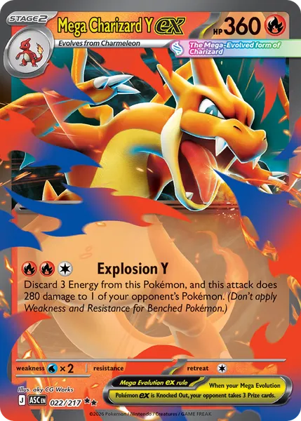 Mega Charizard Y ex 022/217 [Holo]
