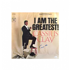 Muhammad Ali Signed Vinyl Album - I Am The Greatest, Cassius Clay Autograph (OA-8058445)