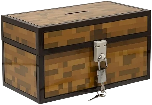 Minecraft Chest Money Box, Multicolor