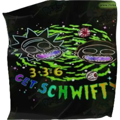 Rick & Morty Schwift 3D Microfleece Blanket