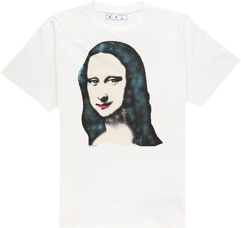 Off-White Mona Lisa Short-Sleeve Over Tee 'White/Black'